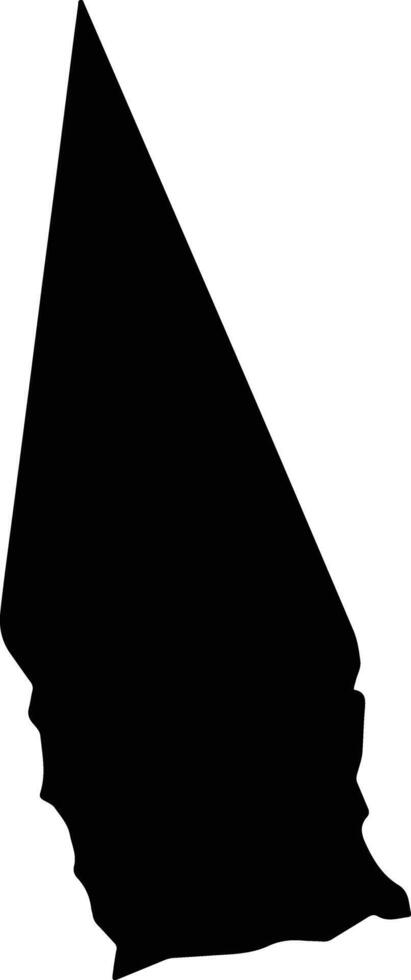Gichugu Kenya silhouette map vector