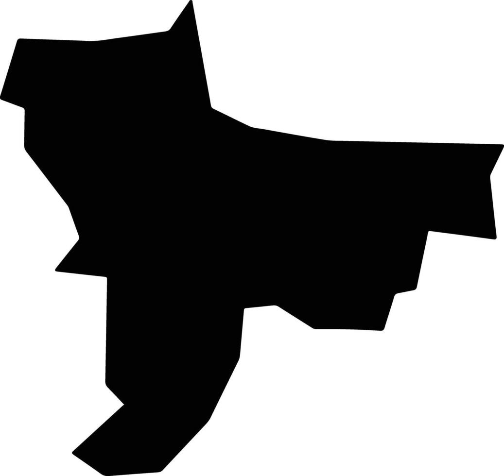 Gijduvan Uzbekistan silhouette map vector
