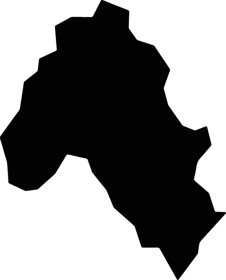 Gihogazi Burundi silhouette map vector