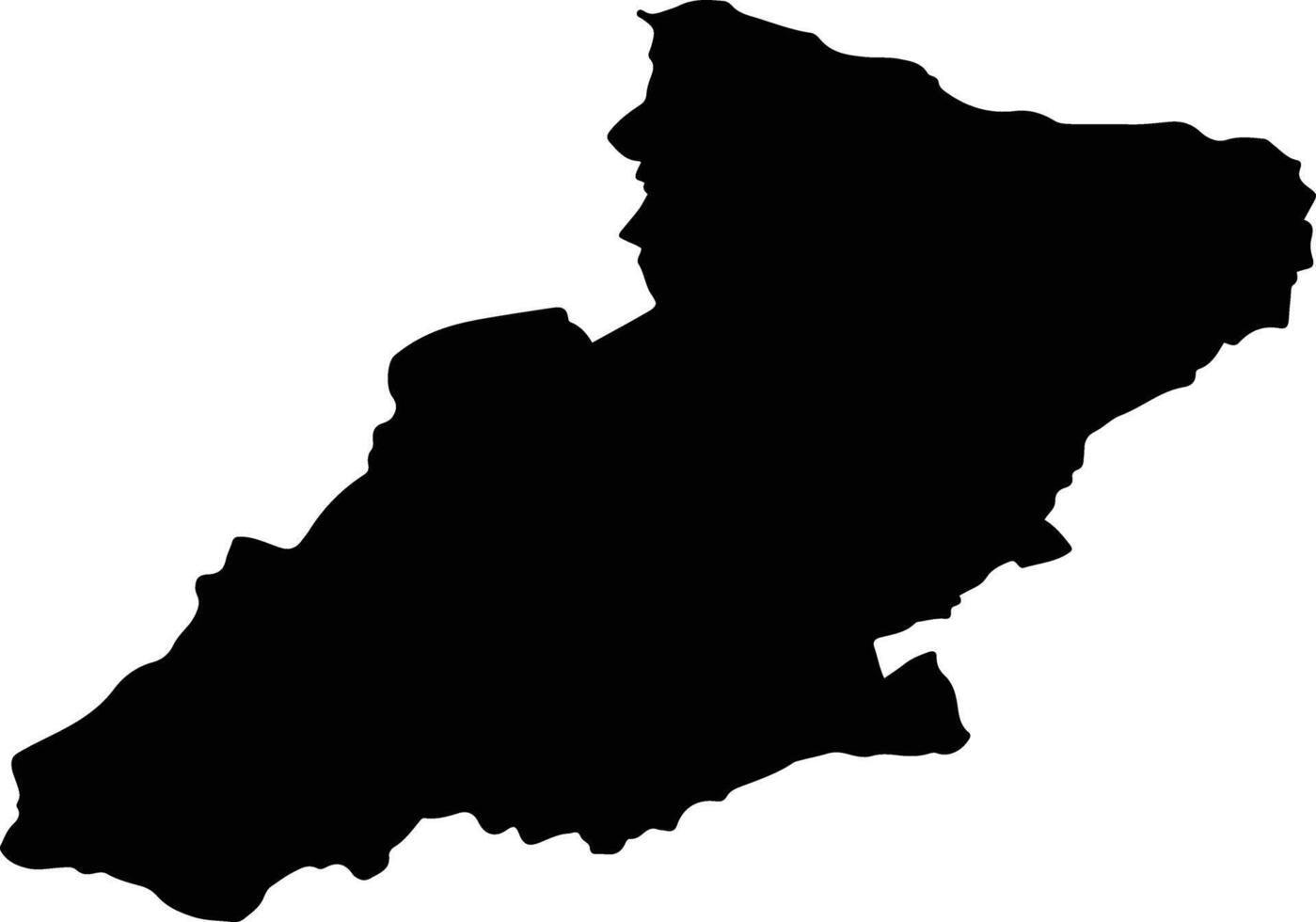 GILAU Romania silhouette map vector