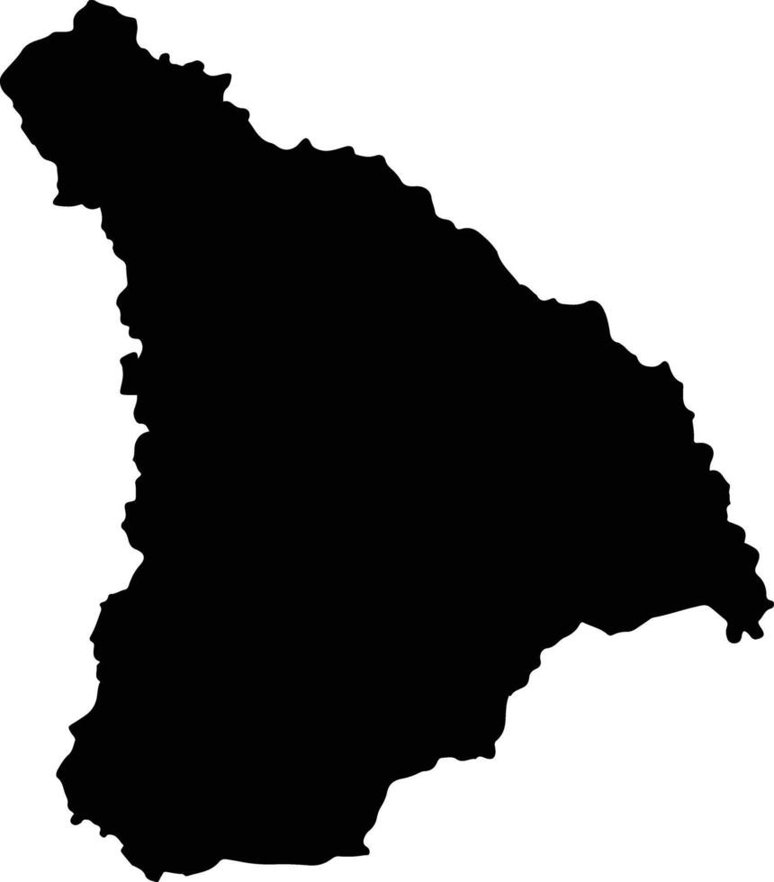 Gile Mozambique silhouette map vector