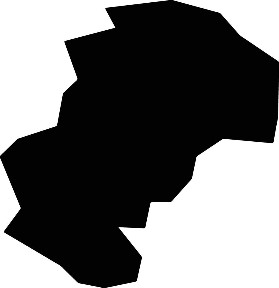 Gimcheon si South Korea silhouette map vector