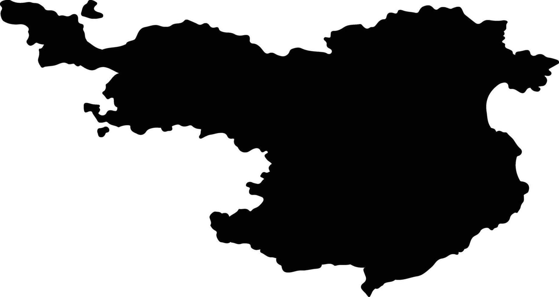 Girona Spain silhouette map vector