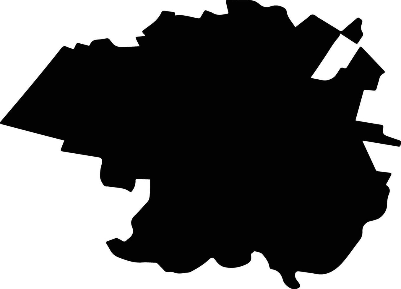 GIROC Romania silhouette map vector
