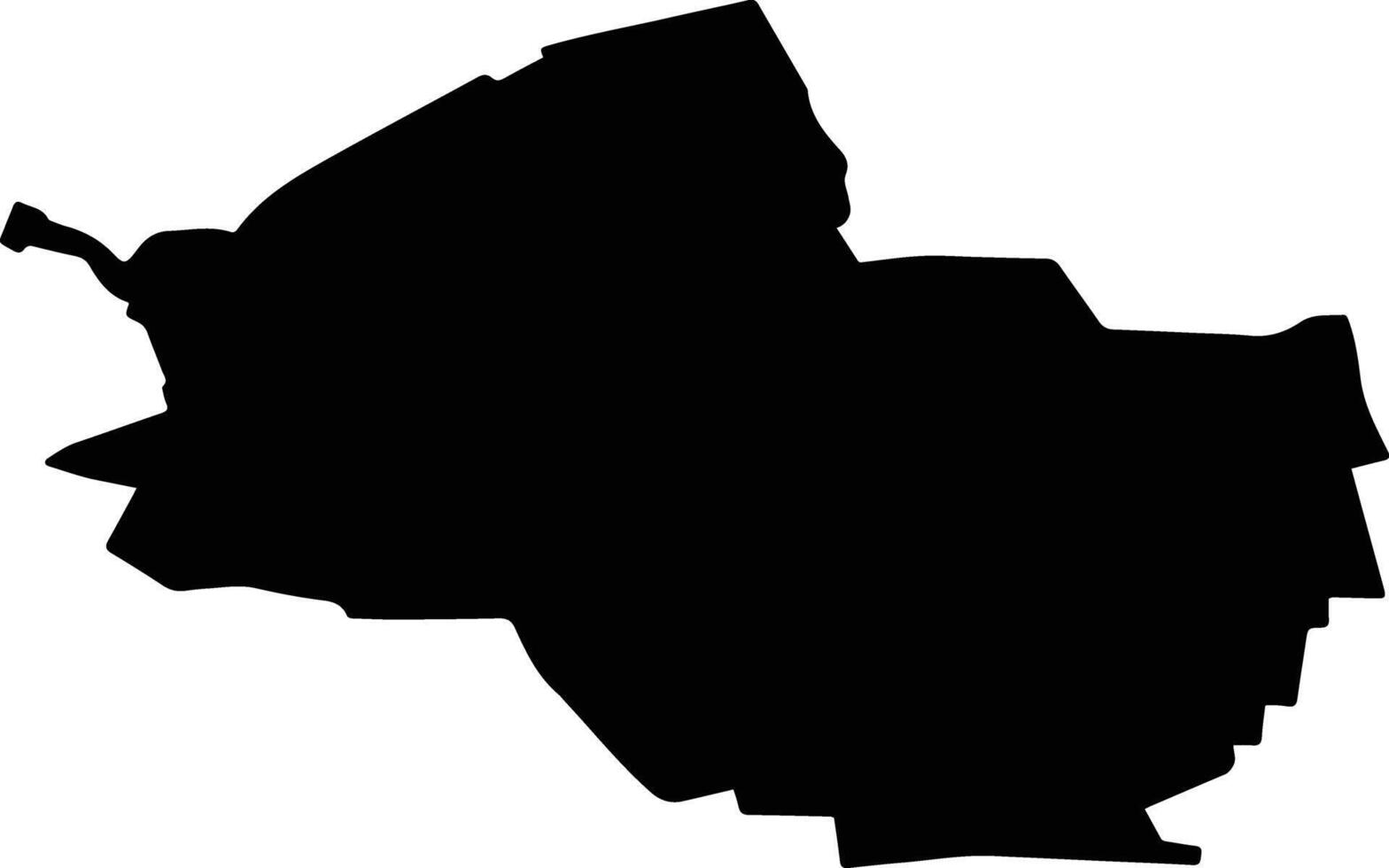 GIROV Romania silhouette map vector