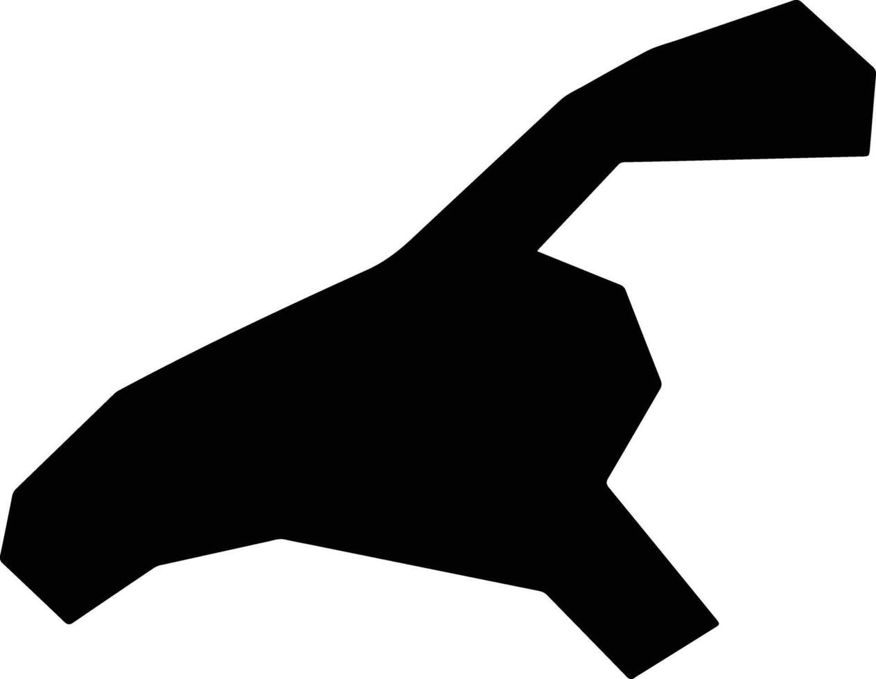 Gislaved Sweden silhouette map vector