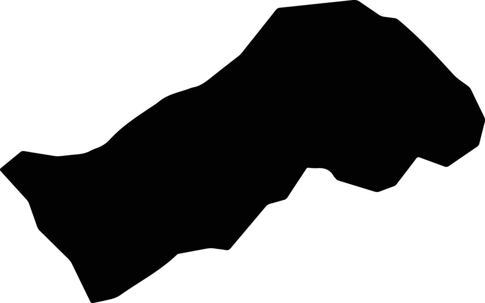 Gitaramuka Burundi silhouette map vector