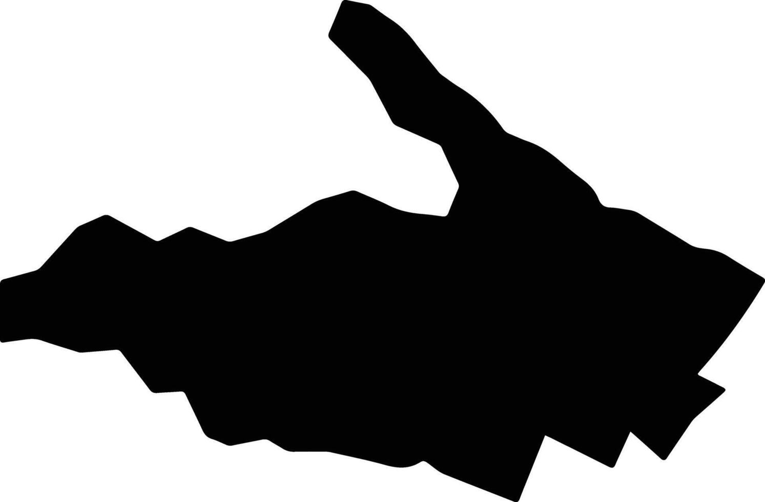 Githunguri Kenya silhouette map vector