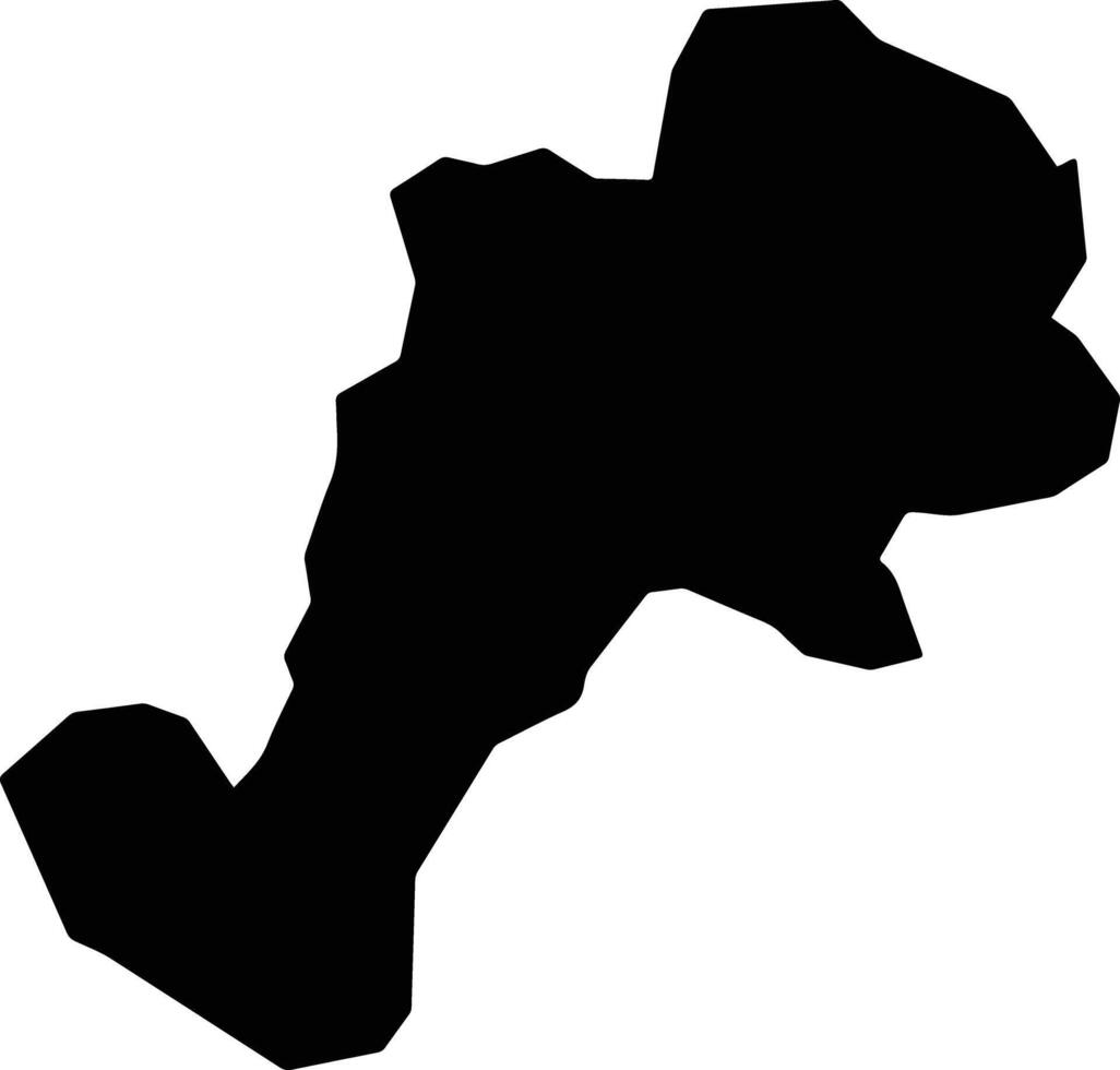 Giwa Nigeria silhouette map vector