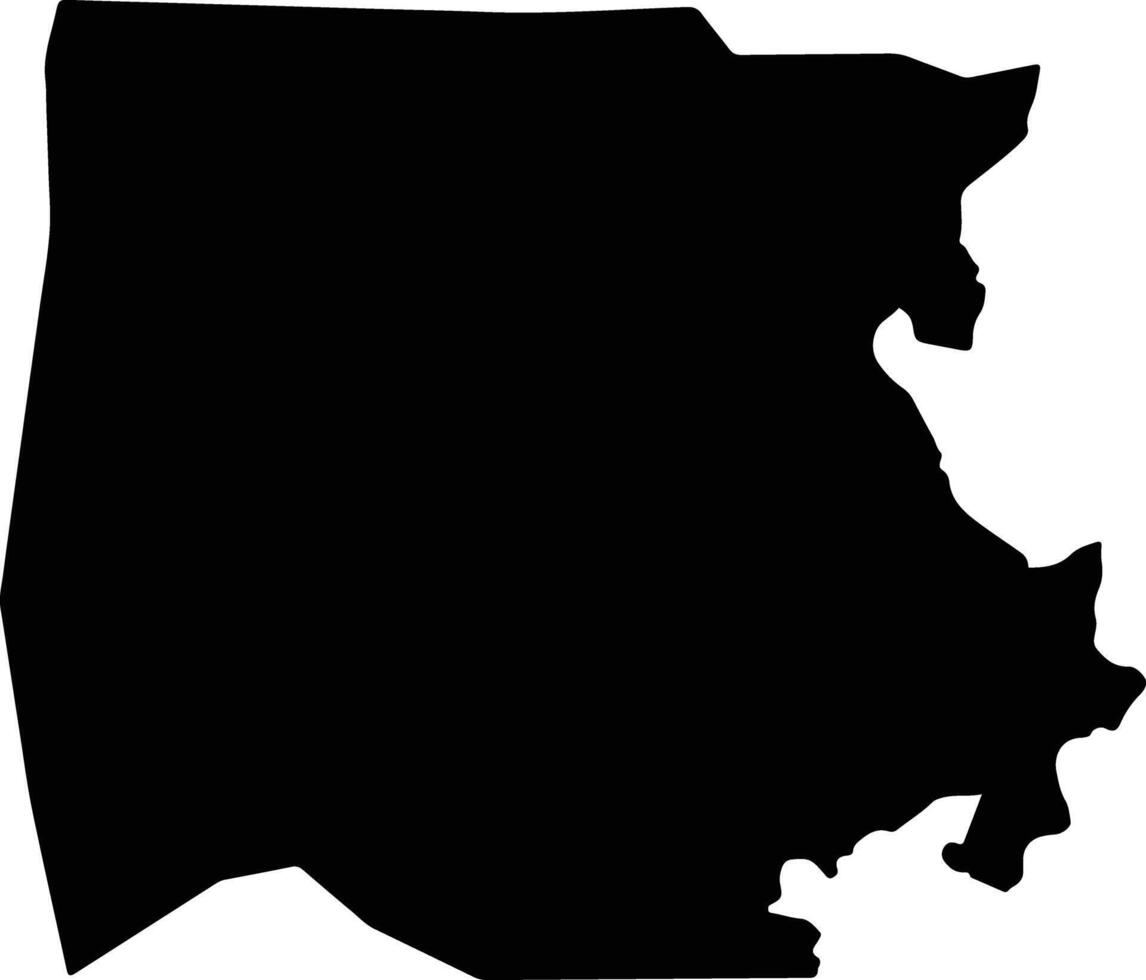 Glaro Liberia silhouette map vector