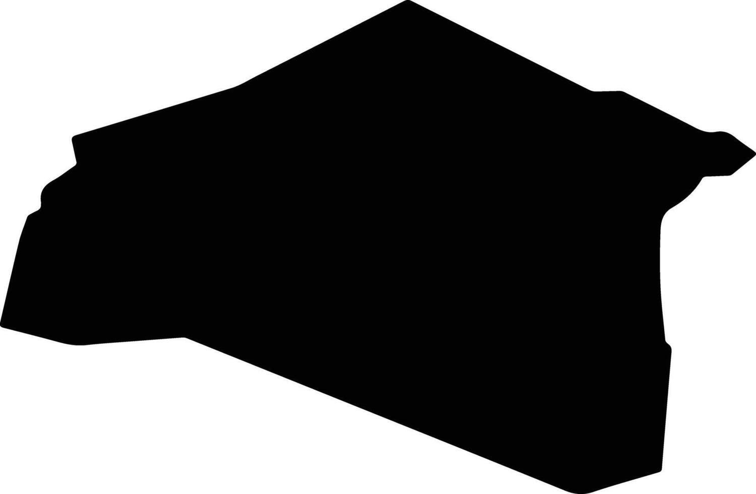 Glavier Saint Lucia silhouette map vector