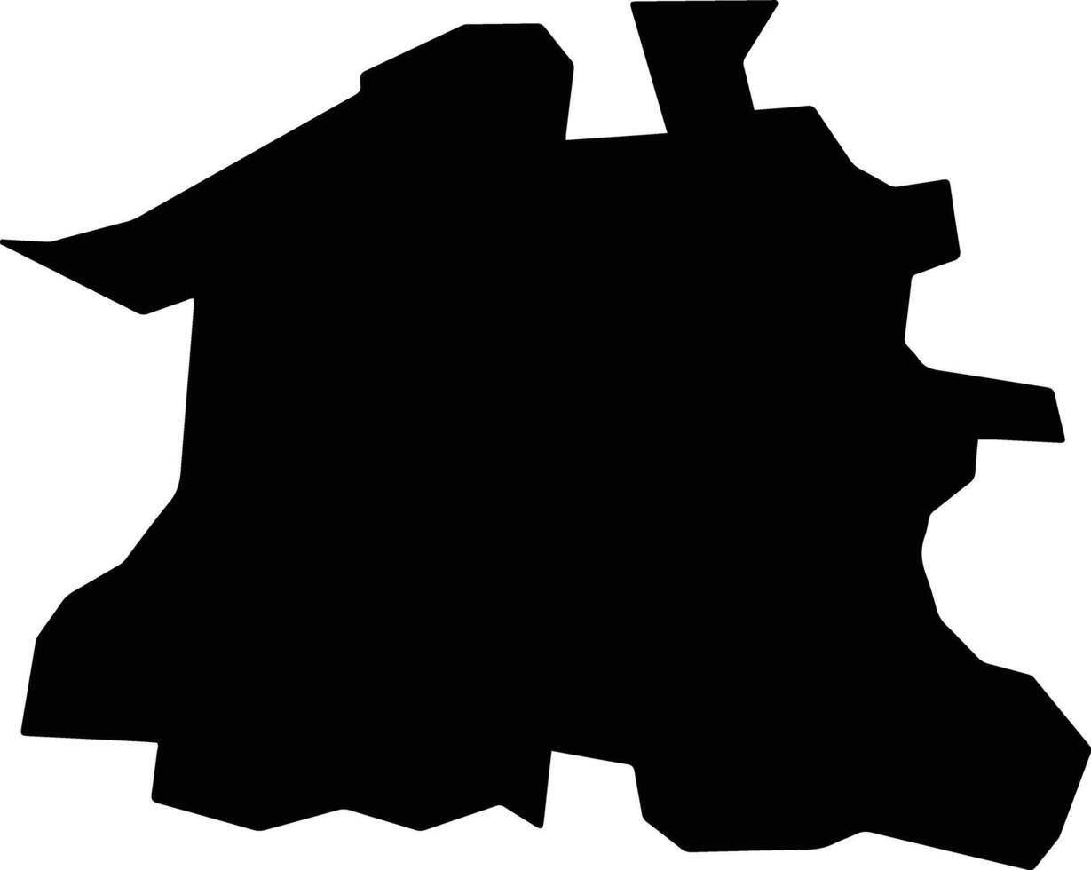 Glendevon Jamaica silhouette map vector