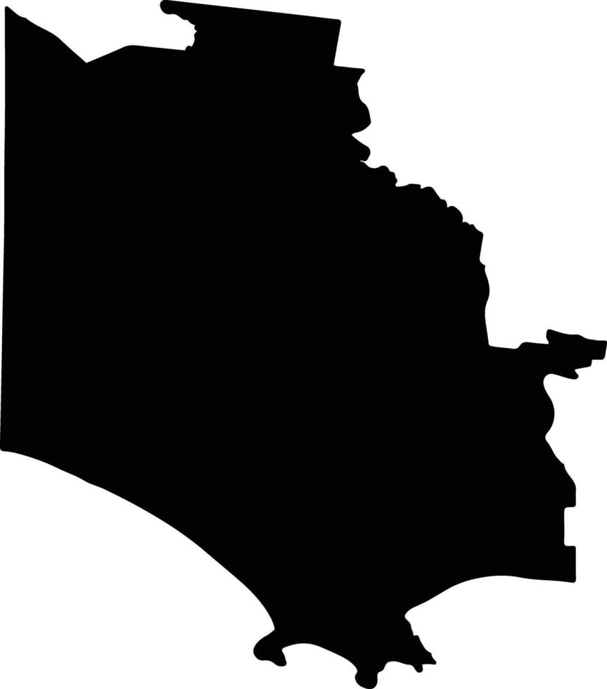 Glenelg Australia silhouette map vector