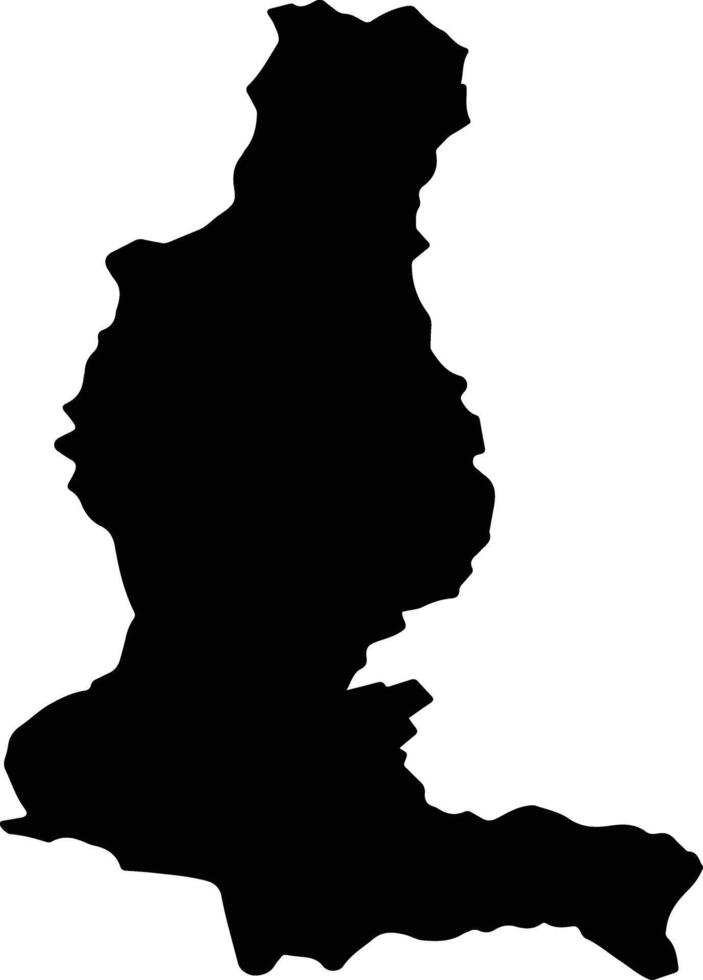 GLIMBOCA Romania silhouette map vector