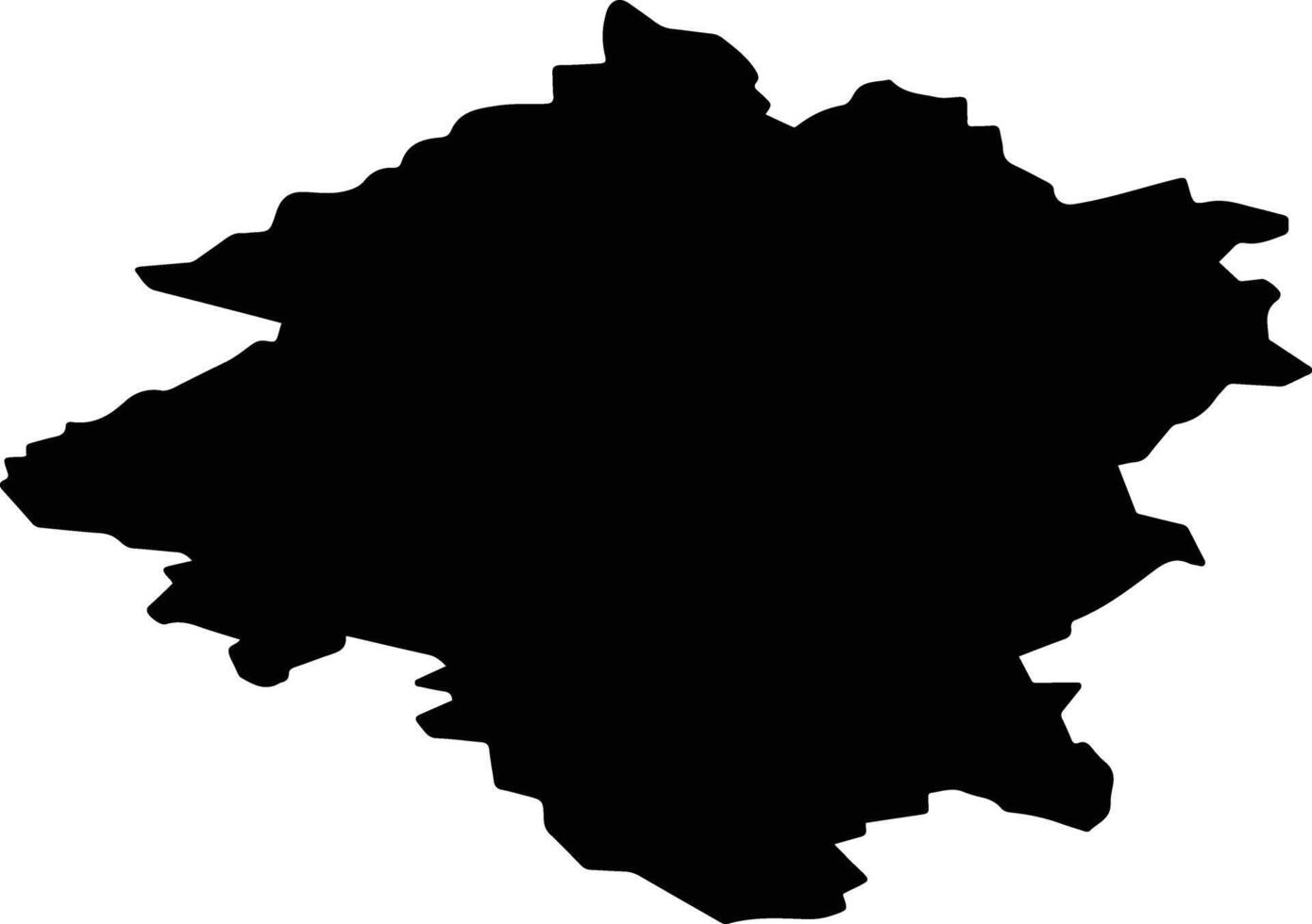 Glinkovsky District Russia silhouette map vector