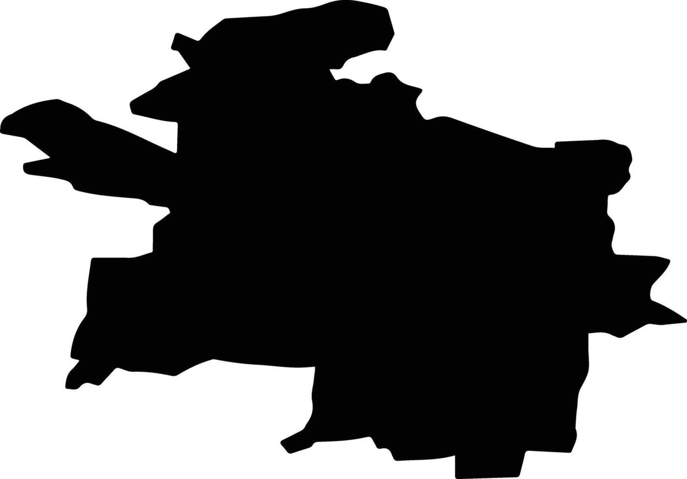 Gliwice Poland silhouette map vector