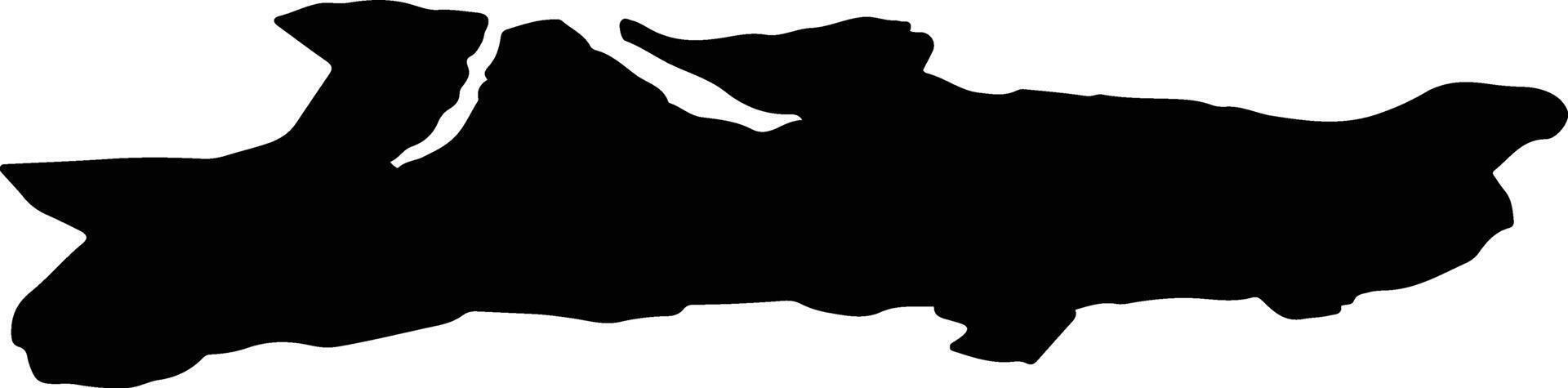 Gloppen nor Norway silhouette map vector