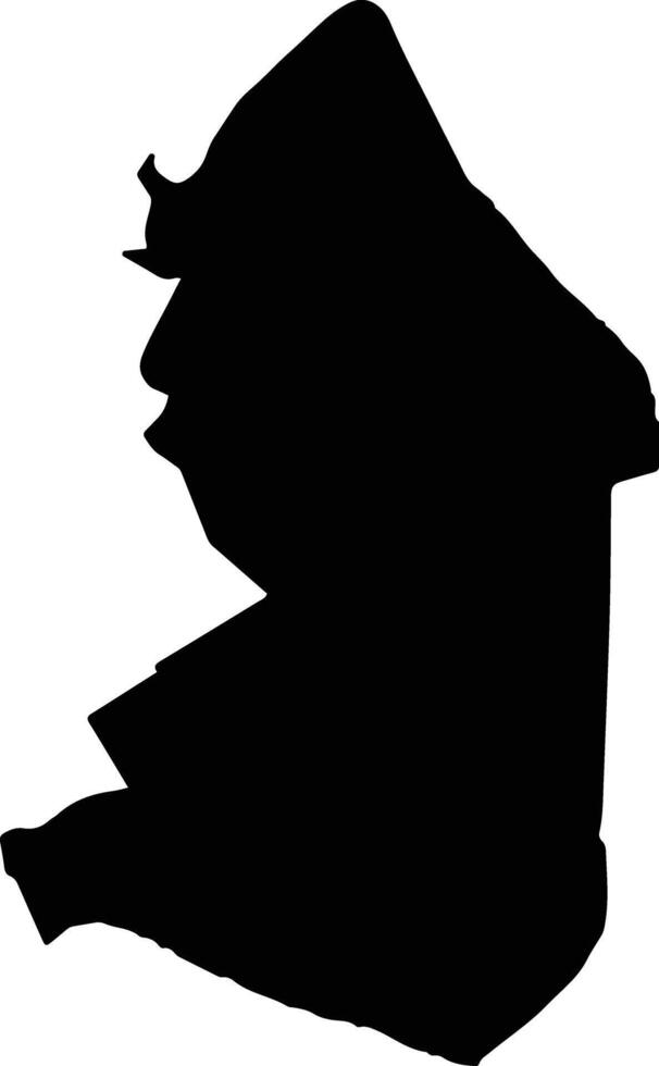 Go Cong Dong Vietnam silhouette map vector