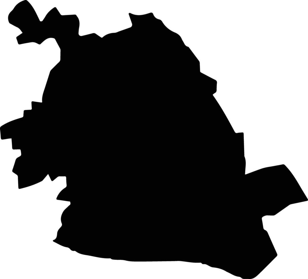 Go Cong Tay Vietnam silhouette map vector