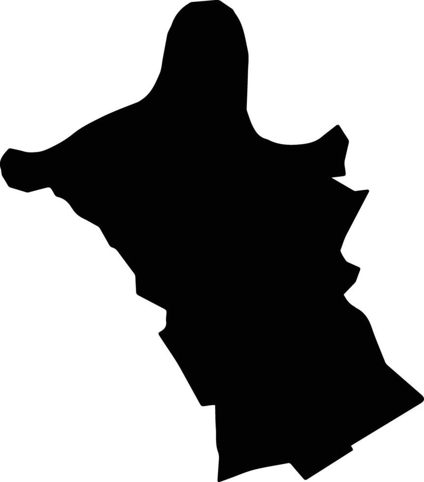 Go Cong Vietnam silhouette map vector