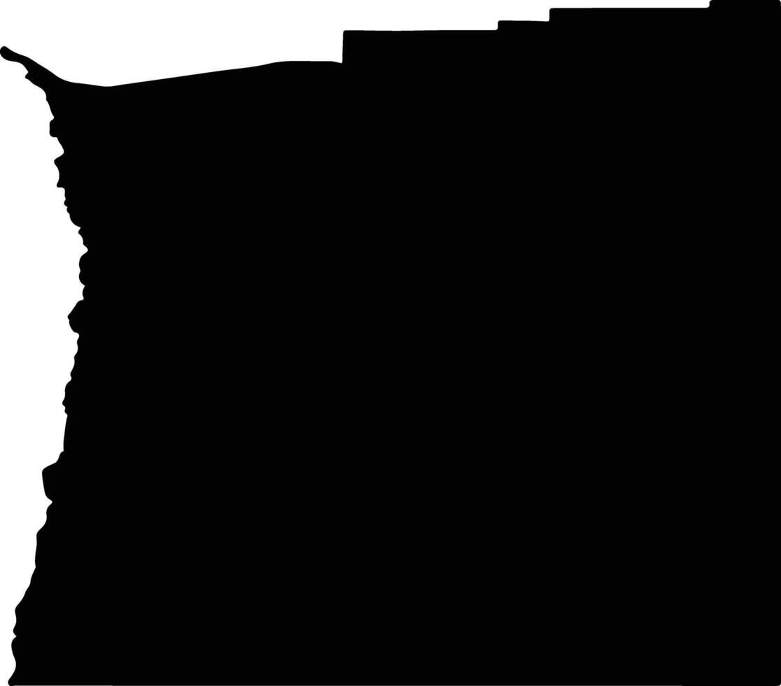 Gobernador Dupuy Argentina silhouette map vector