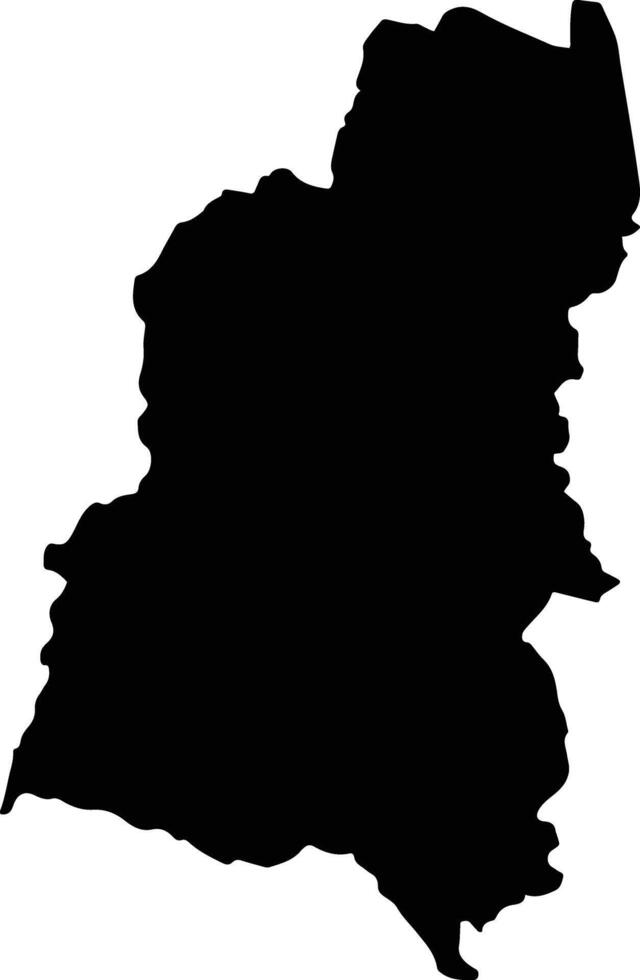 Godda India silhouette map vector