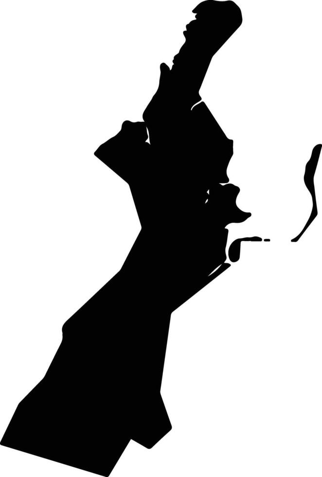 Godofredo Viana Brazil silhouette map vector