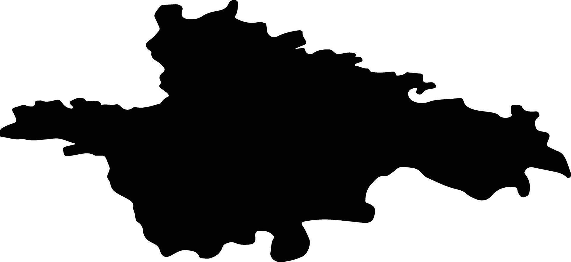 Goesdorf Luxembourg silhouette map vector