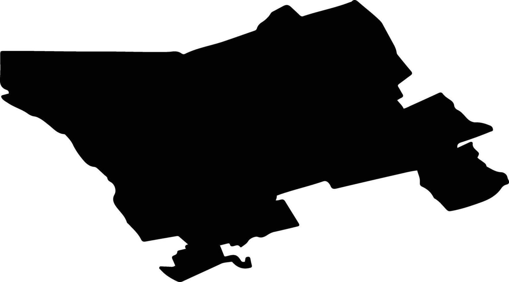 GOIESTI Romania silhouette map vector