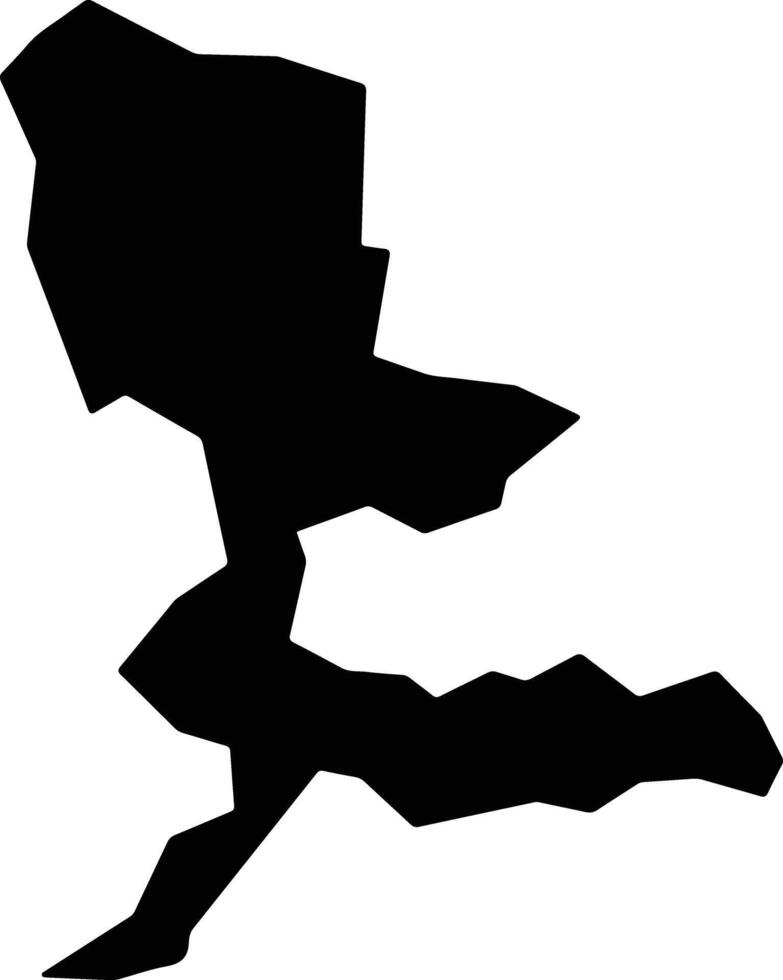 Gojo Japan silhouette map vector