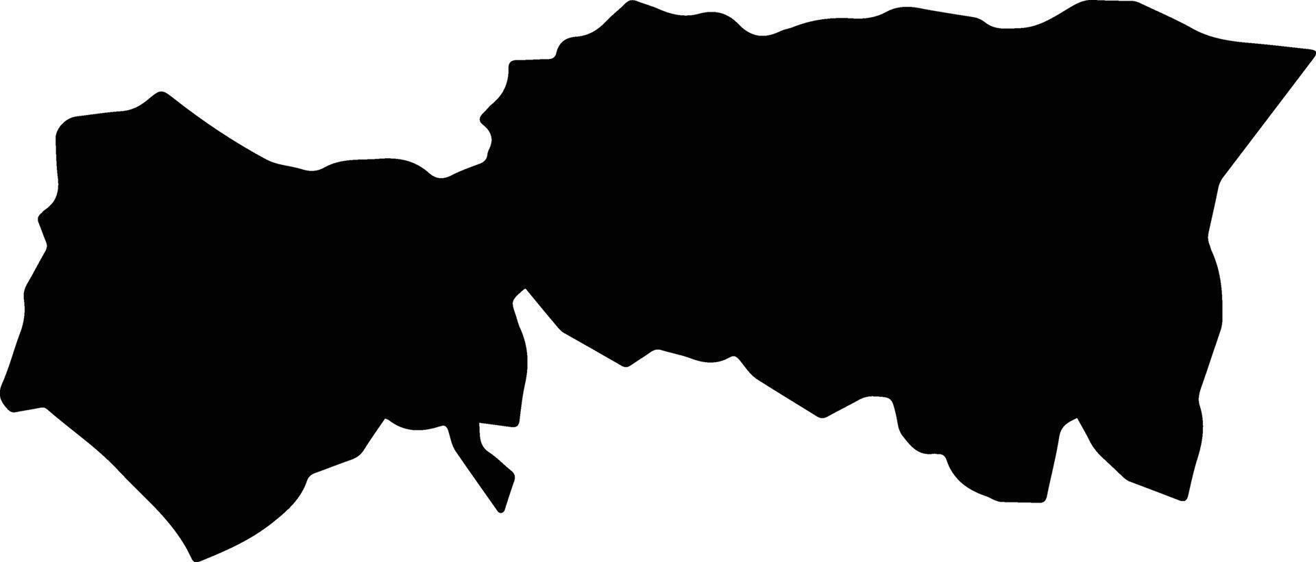 Golden Spring Jamaica silhouette map vector