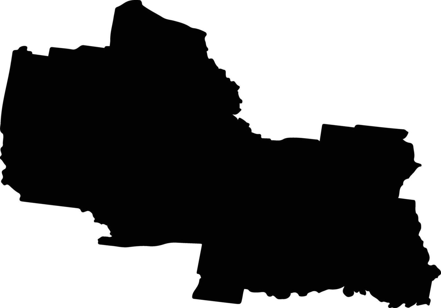 Golden Plains Australia silhouette map vector