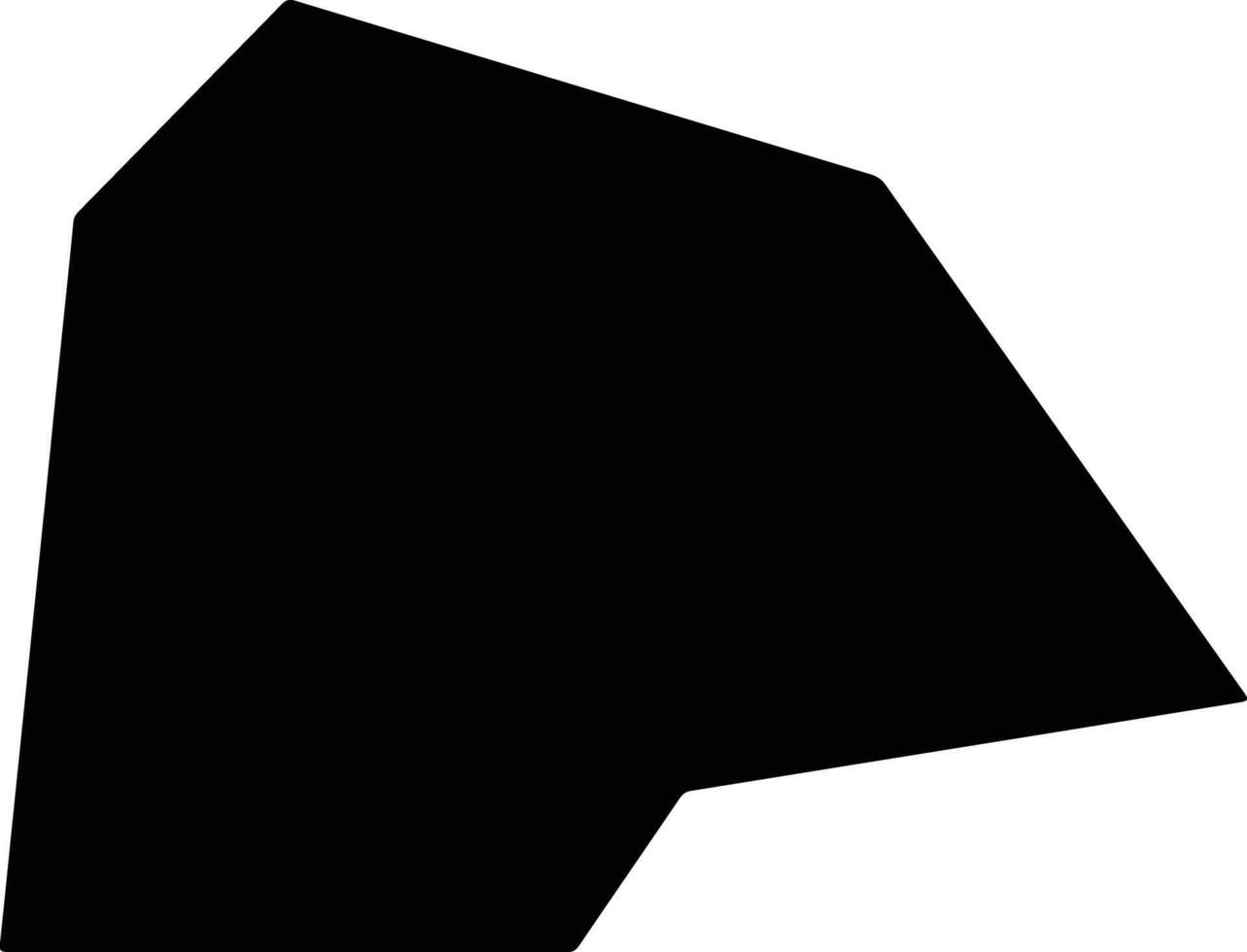 Golfe Togo silhouette map vector