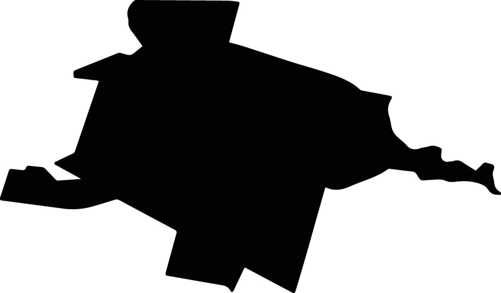 GOLESTI Romania silhouette map vector