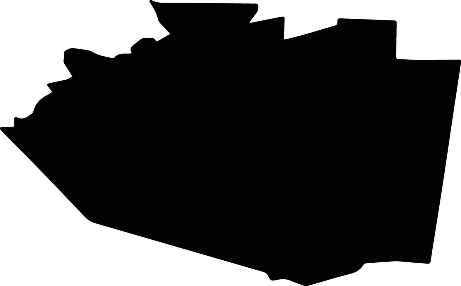 GOLOGANU Romania silhouette map vector
