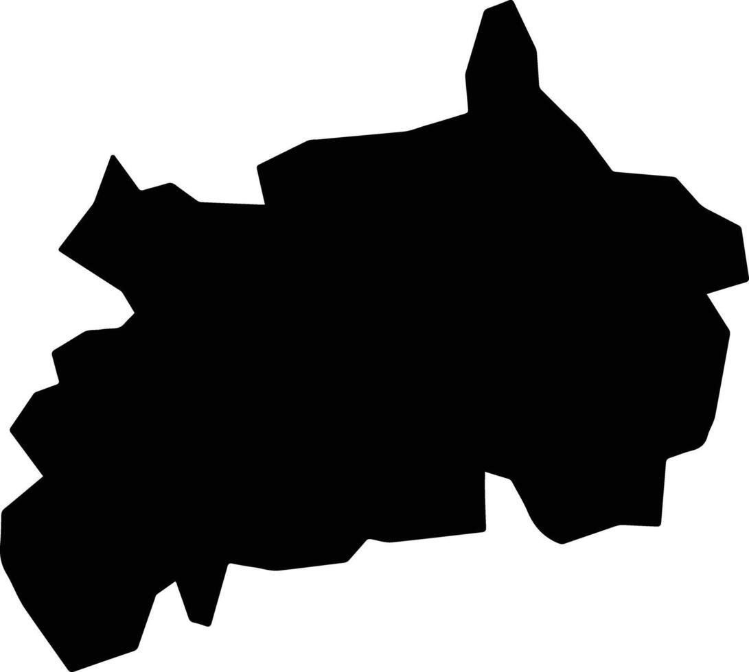 Gombi Nigeria silhouette map vector