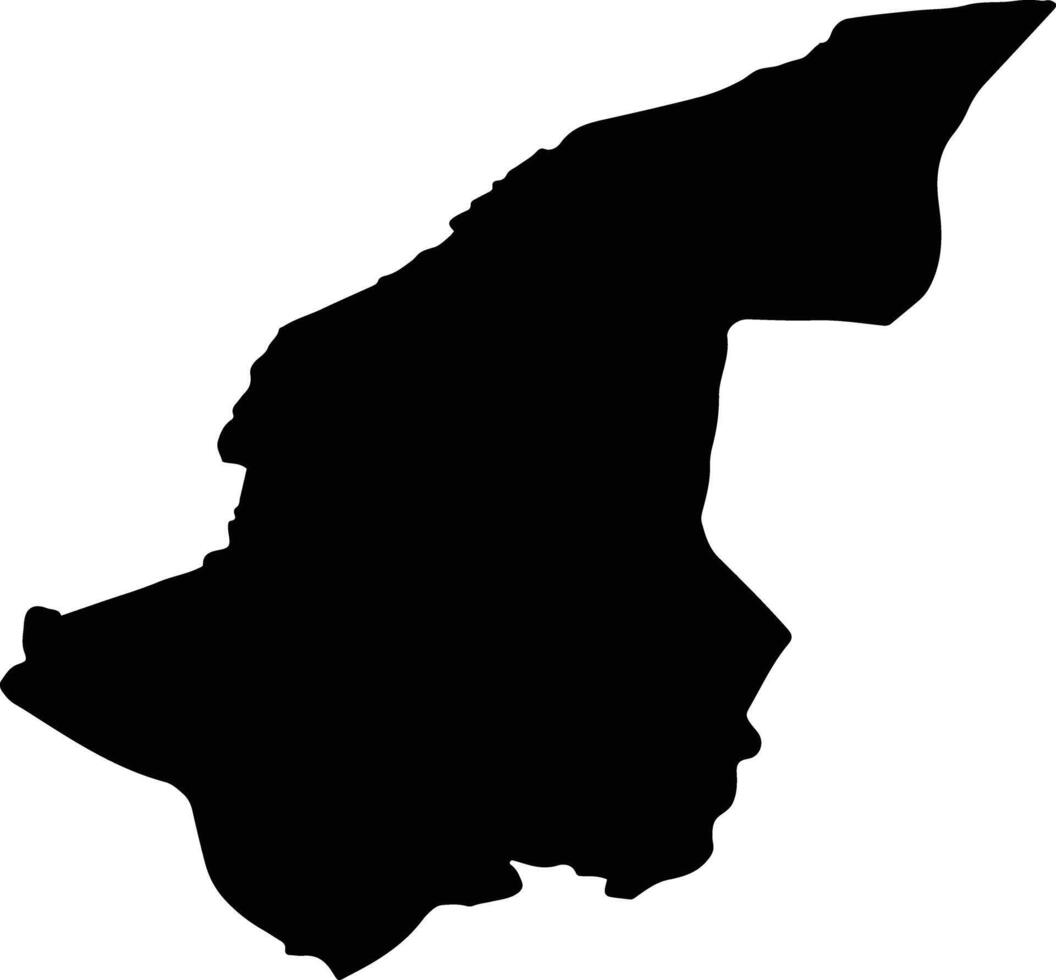 Gonbad e Kavus Iran silhouette map vector