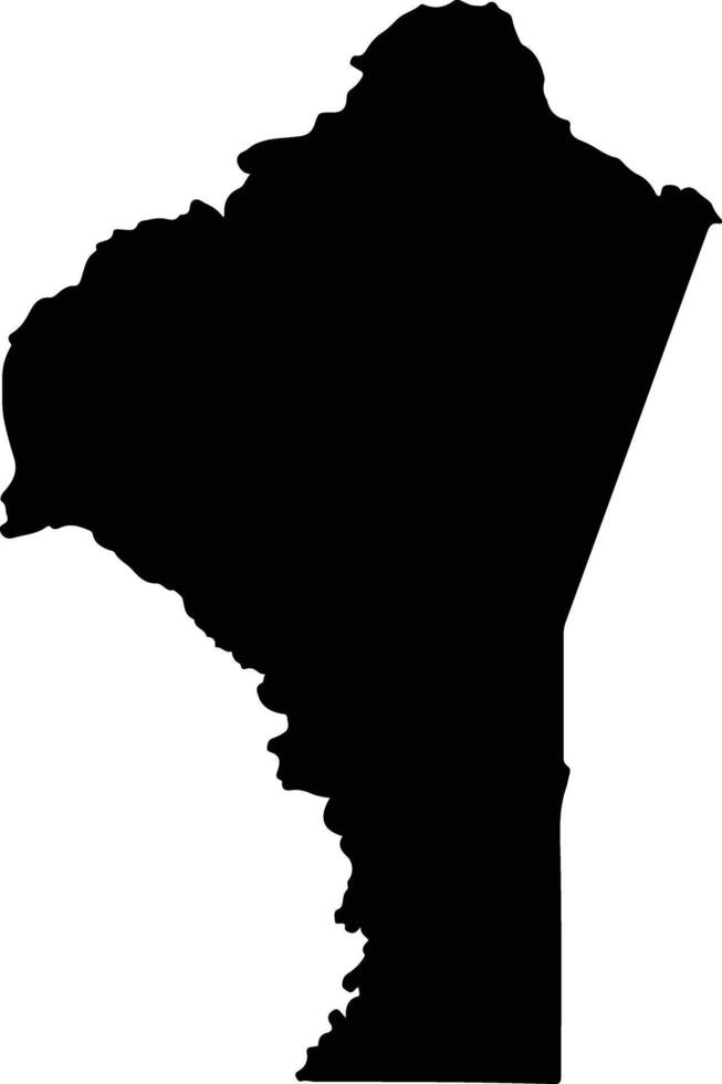 Gondola Mozambique silhouette map vector