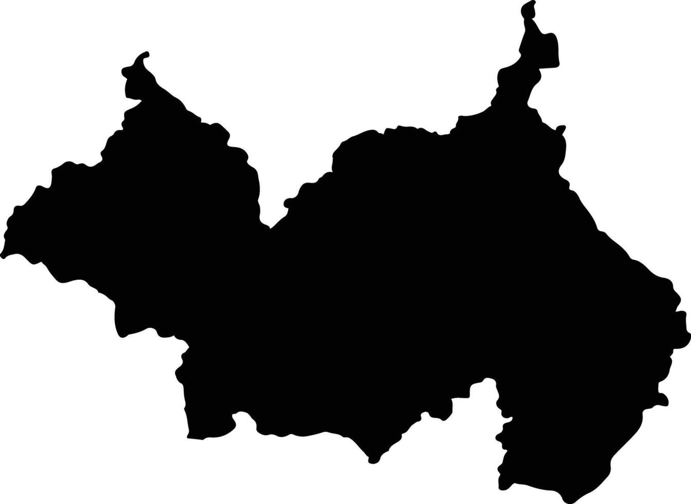 Gonzalo Pizarro Ecuador silhouette map vector