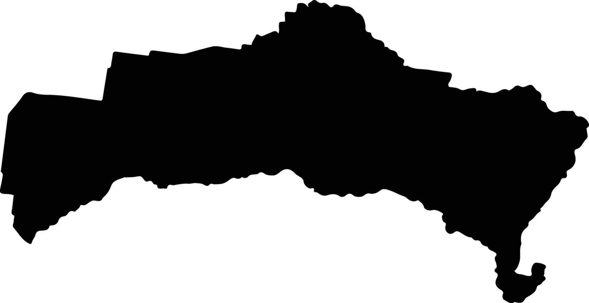 Goondiwindi Australia silhouette map vector