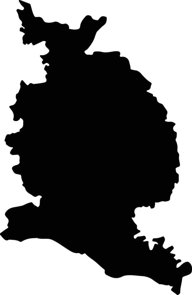 Gorakhpur India silhouette map vector