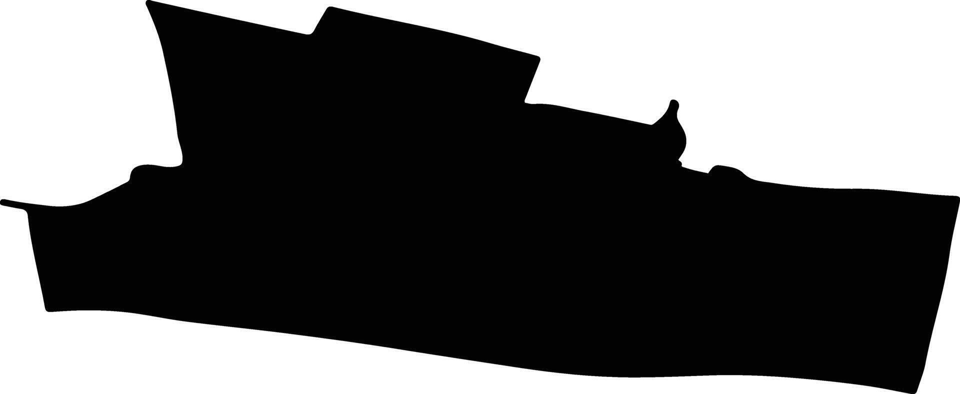 Gorinchem Netherlands silhouette map vector