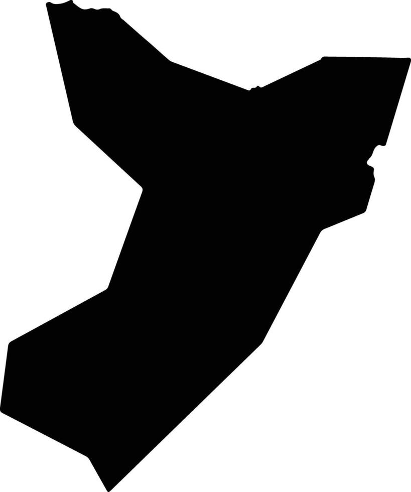 Gorkha Nepal silhouette map vector