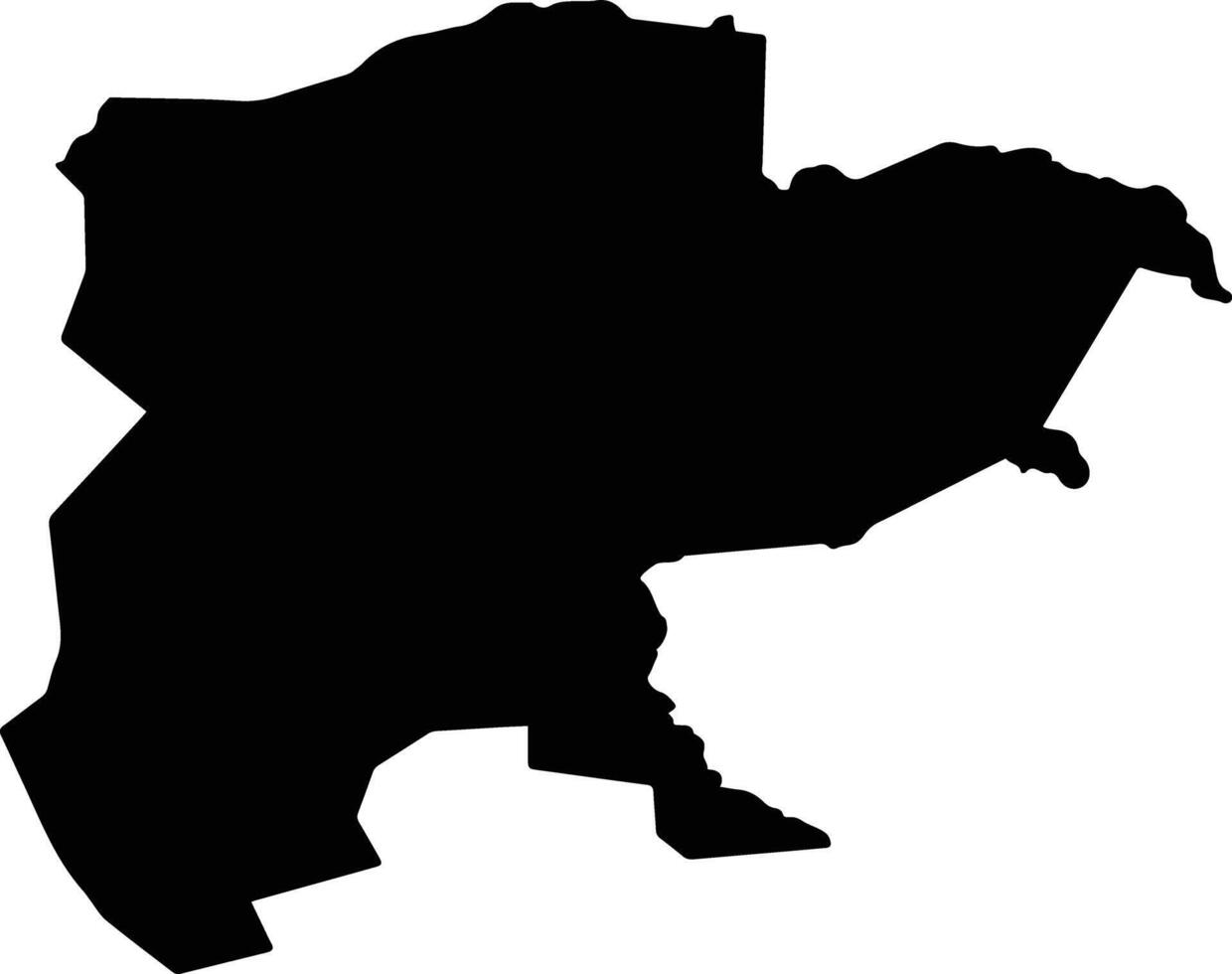 Goris Armenia silhouette map vector