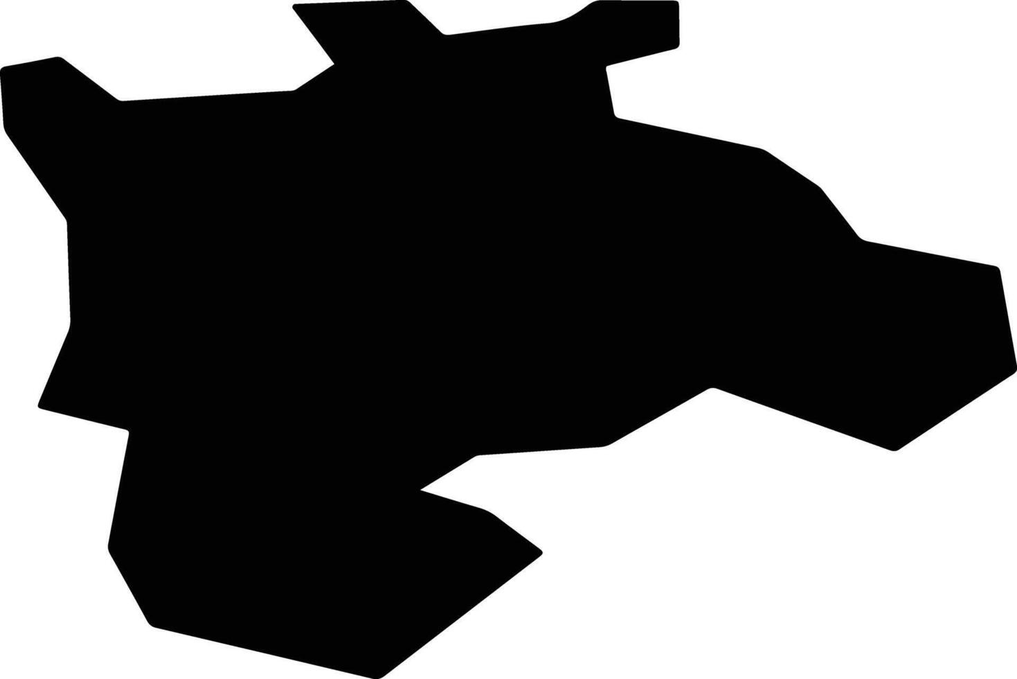 Gorno Altaysk Russia silhouette map vector