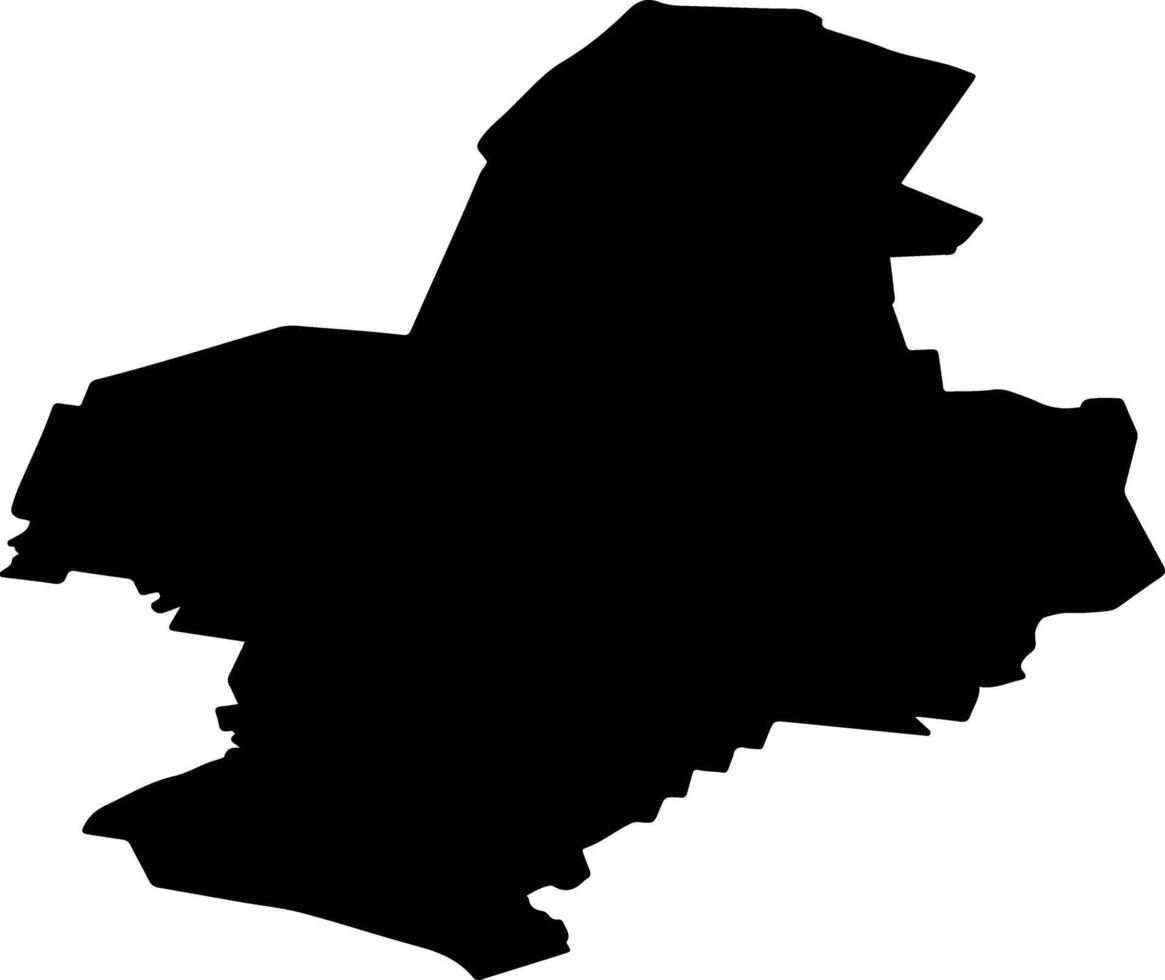 Gornozavodsky District Russia silhouette map vector