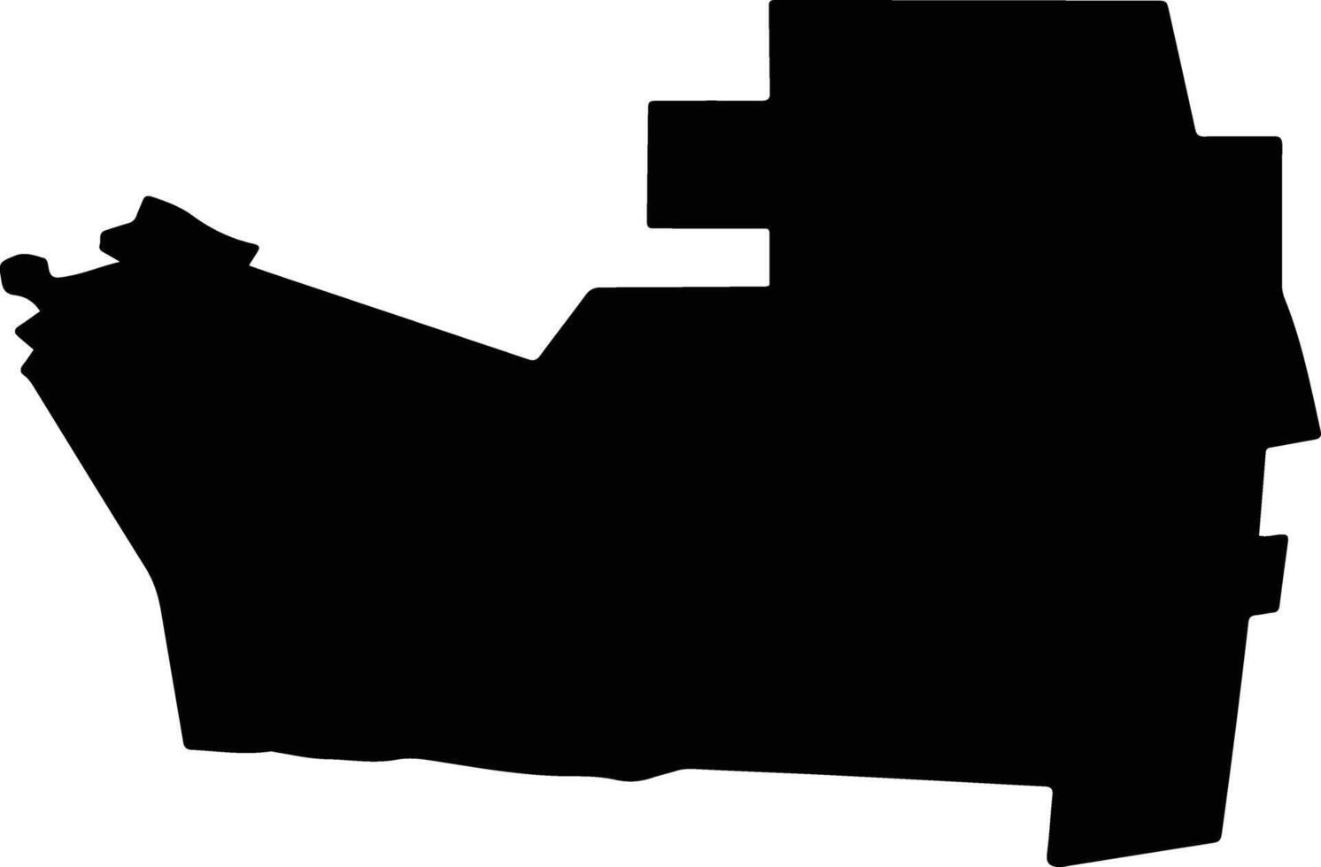 Gorodovikovsky District Russia silhouette map vector