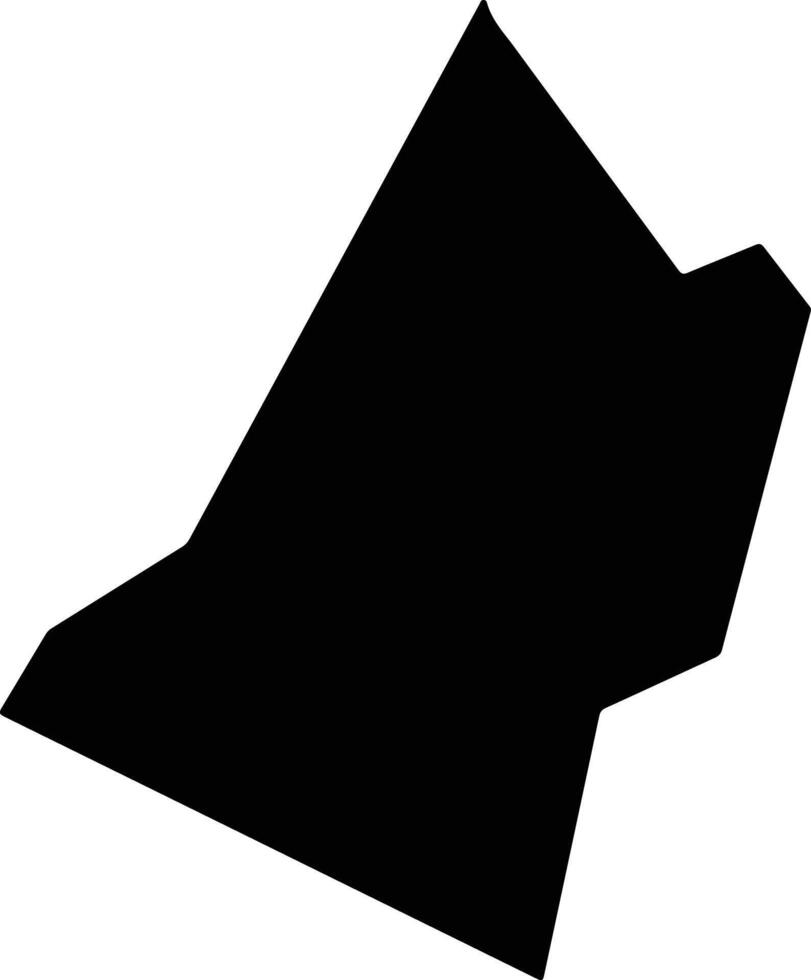 Goroka District Papua New Guinea silhouette map vector