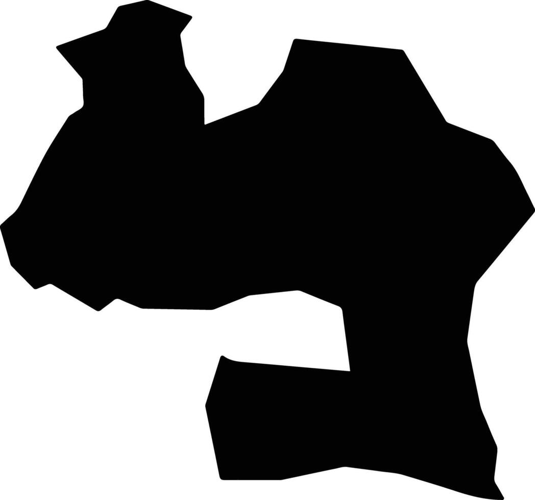 Goronyo Nigeria silhouette map vector