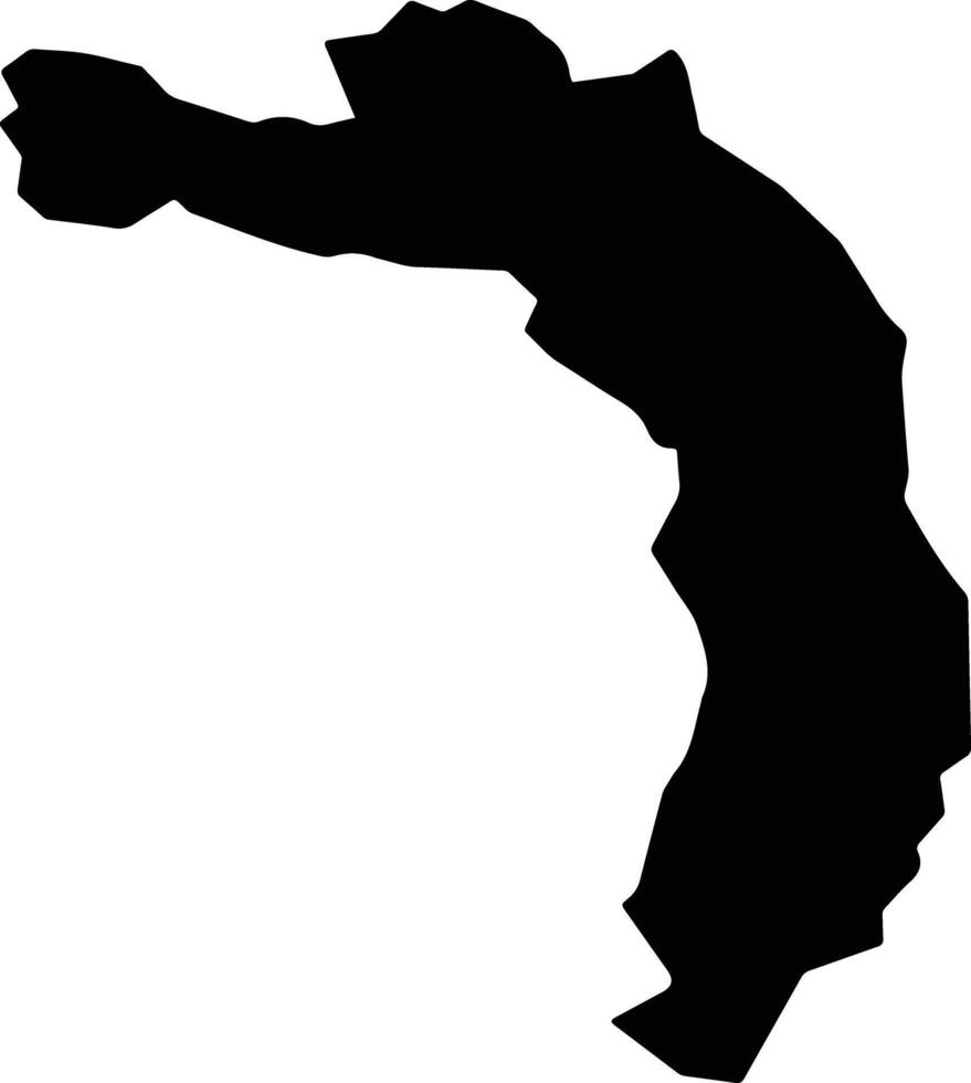 Gosfandi Afghanistan silhouette map vector